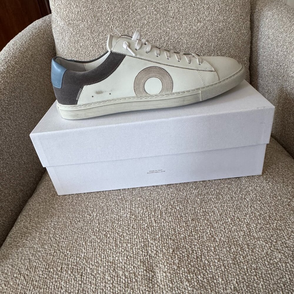 Oliver Cabell White and Gray Sneakers